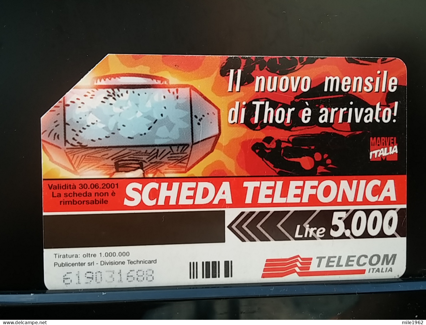 T-299 - ITALY, ITALIA. TELECARD, PHONECARD, MARVEL, THOR - Sonstige & Ohne Zuordnung