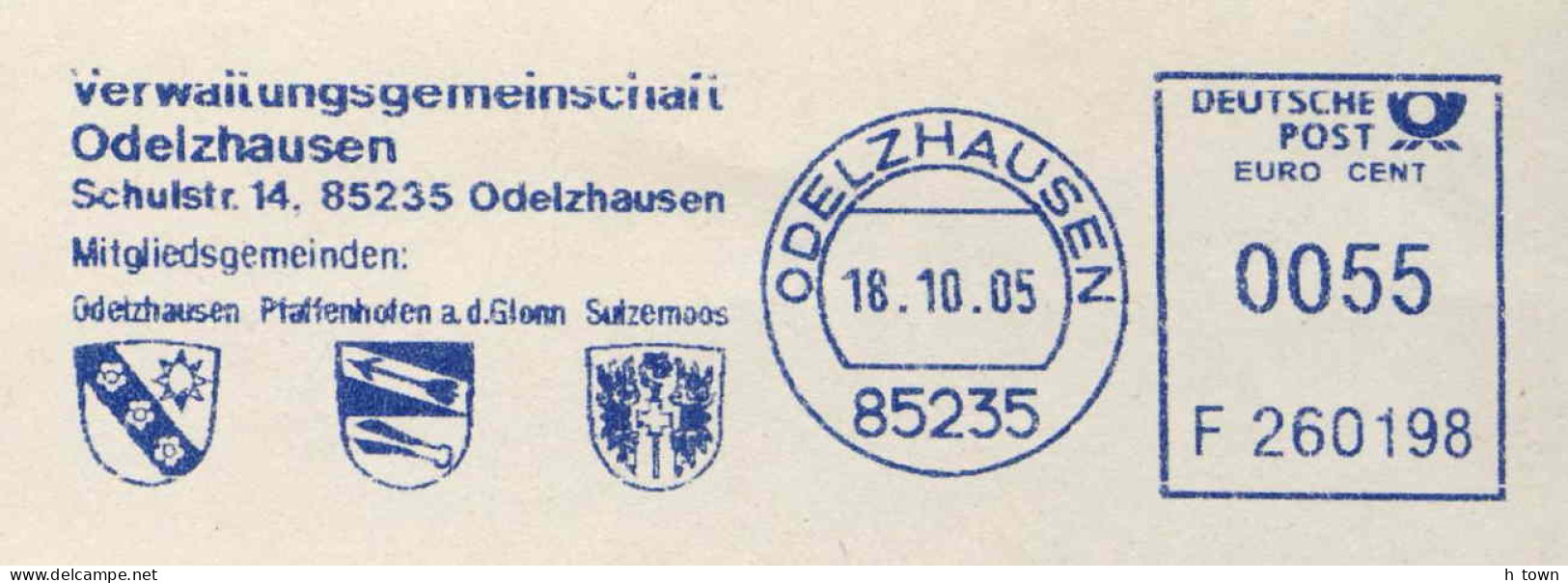 953  Héraldique, Flèche: Ema D'Allemagne - Arrow In Coat Of Arms: Meter Stamp From Odelzhausen. Archery Tir à L'arc - Bogenschiessen