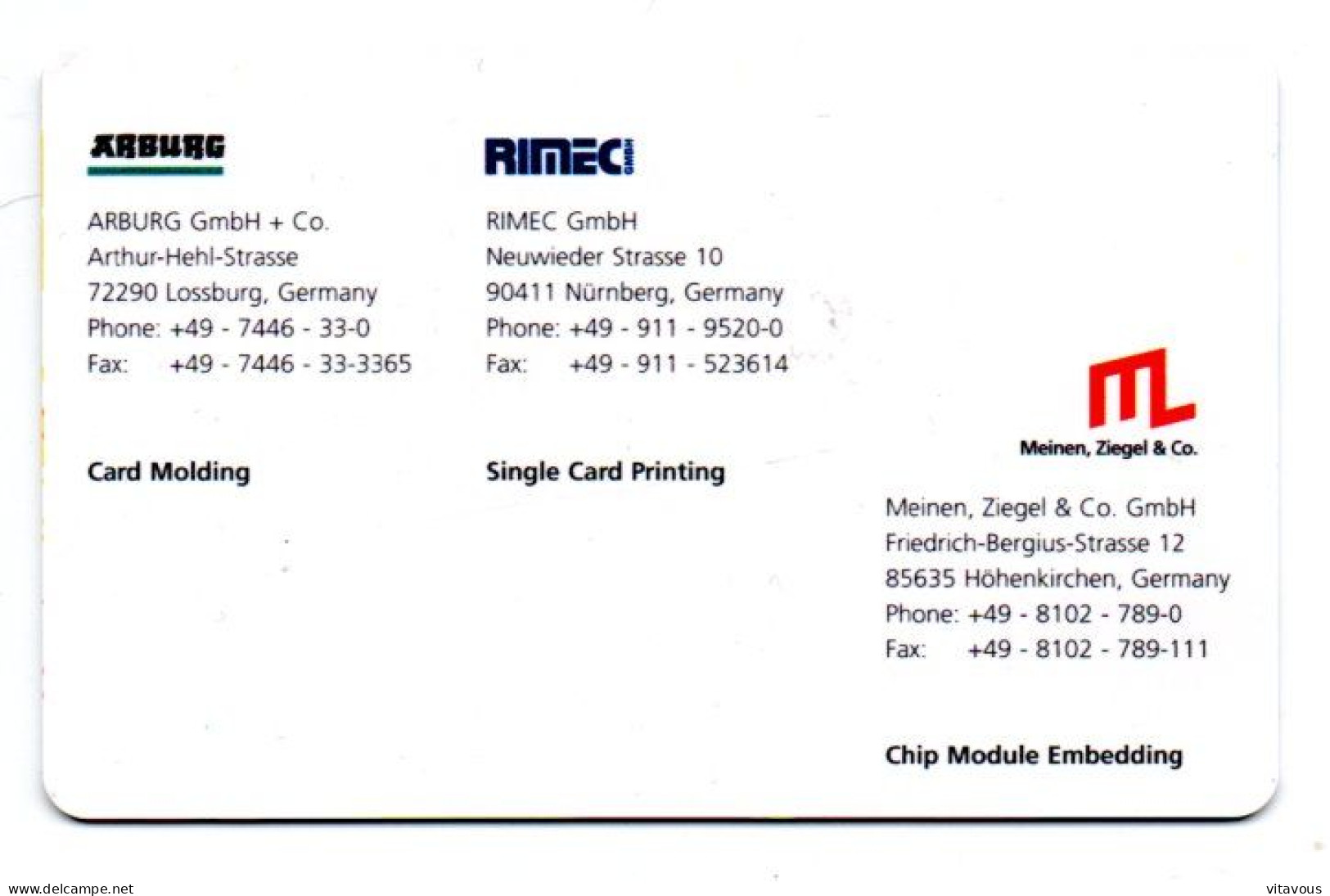 Carte  Spécimen Démonstration Card Karte (R 809) - Beurskaarten