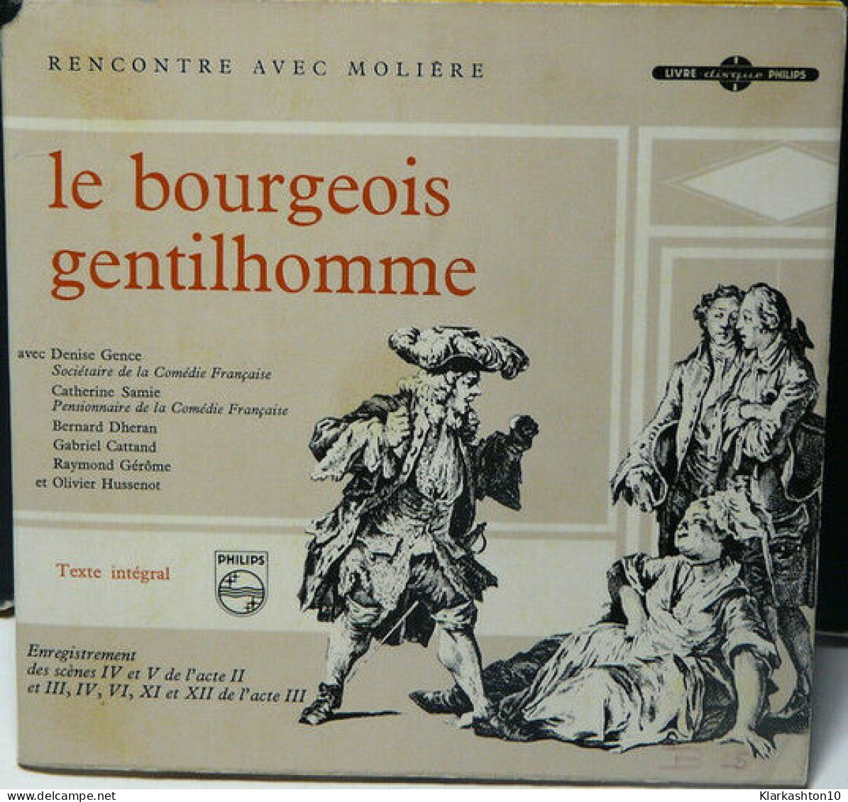 Rencontre Avec Moliere: Le Bourgeois Gentilhomme - Unclassified