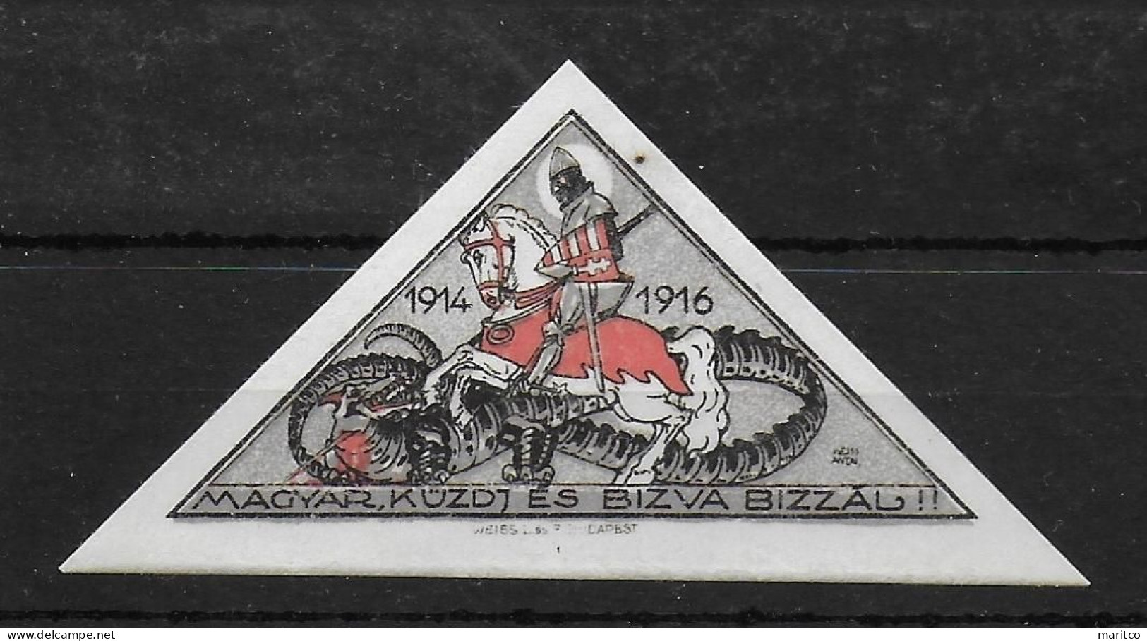 Östertreich Ungarn WW1 1916 Spendenmarke Cinderella Vignet Werbemarke Propaganda - Vignettes De Fantaisie