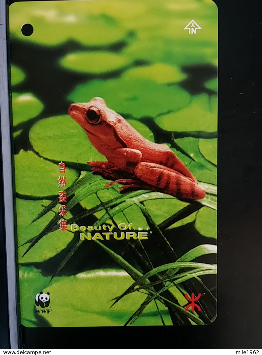 T-304 - HONG KONG TELECARD, PHONECARD, FROG, GRENOUILLE, WWF - Hongkong