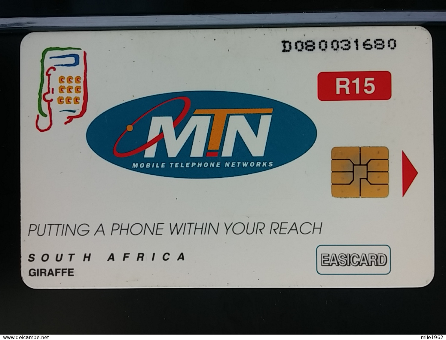 T-306 - SOUTH AFRICA TELECARD, PHONECARD, GIRAFFE - Zuid-Afrika