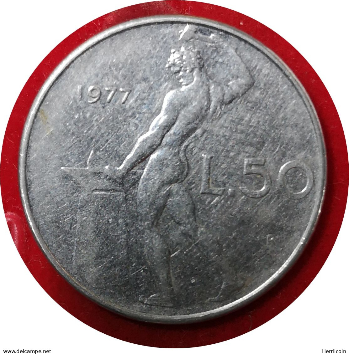 Monnaie Italie - 1977 - 50 Lire Grand Module - 50 Liras