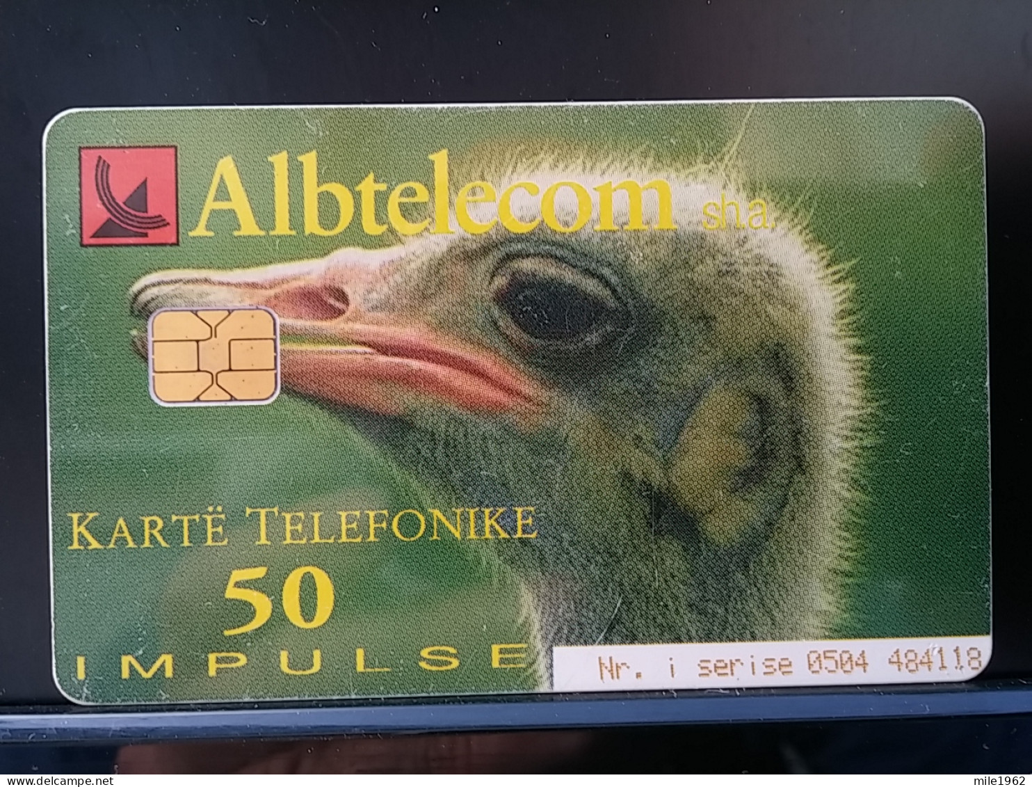 T-312 - ALBANIA TELECARD, PHONECARD, ANIMAL, BIRD, OISEAU, PEACOCK - Albanie