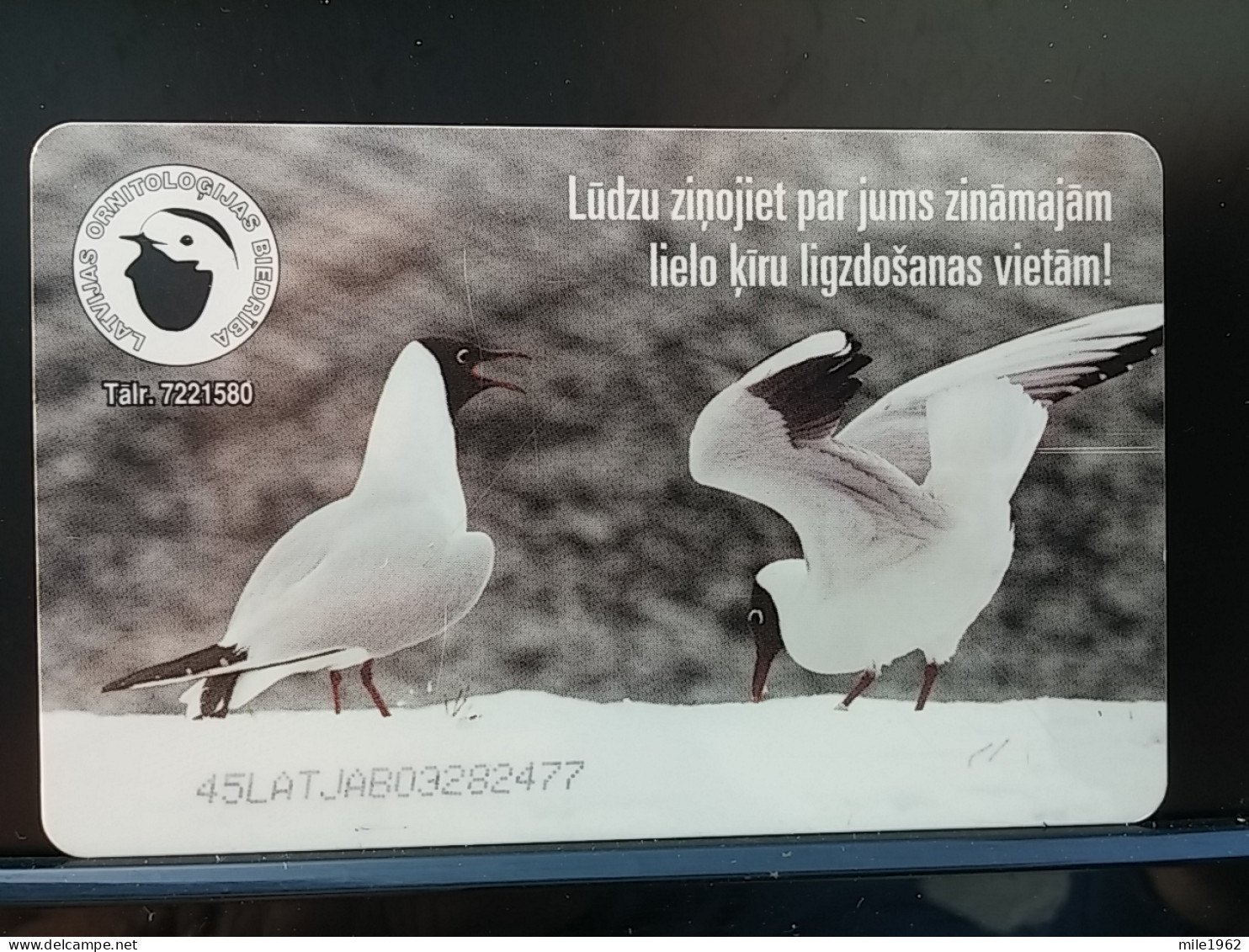 T-312 - LATVIA TELECARD, PHONECARD, ANIMAL, BIRD, OISEAU - Latvia