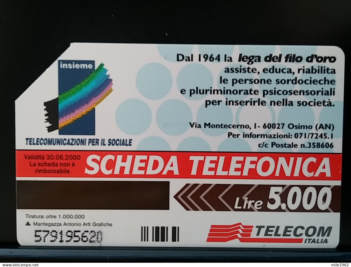 T-313 - ITALIA, ITALY TELECARD, PHONECARD, - Andere & Zonder Classificatie