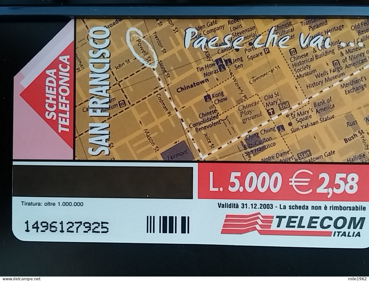 T-313 - ITALIA, ITALY TELECARD, PHONECARD, - Andere & Zonder Classificatie