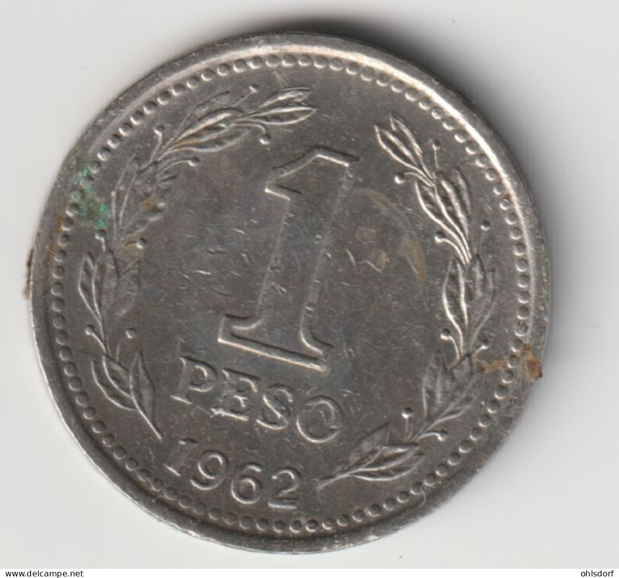 ARGENTINA 1962: 1 Peso, KM 57 - Argentina