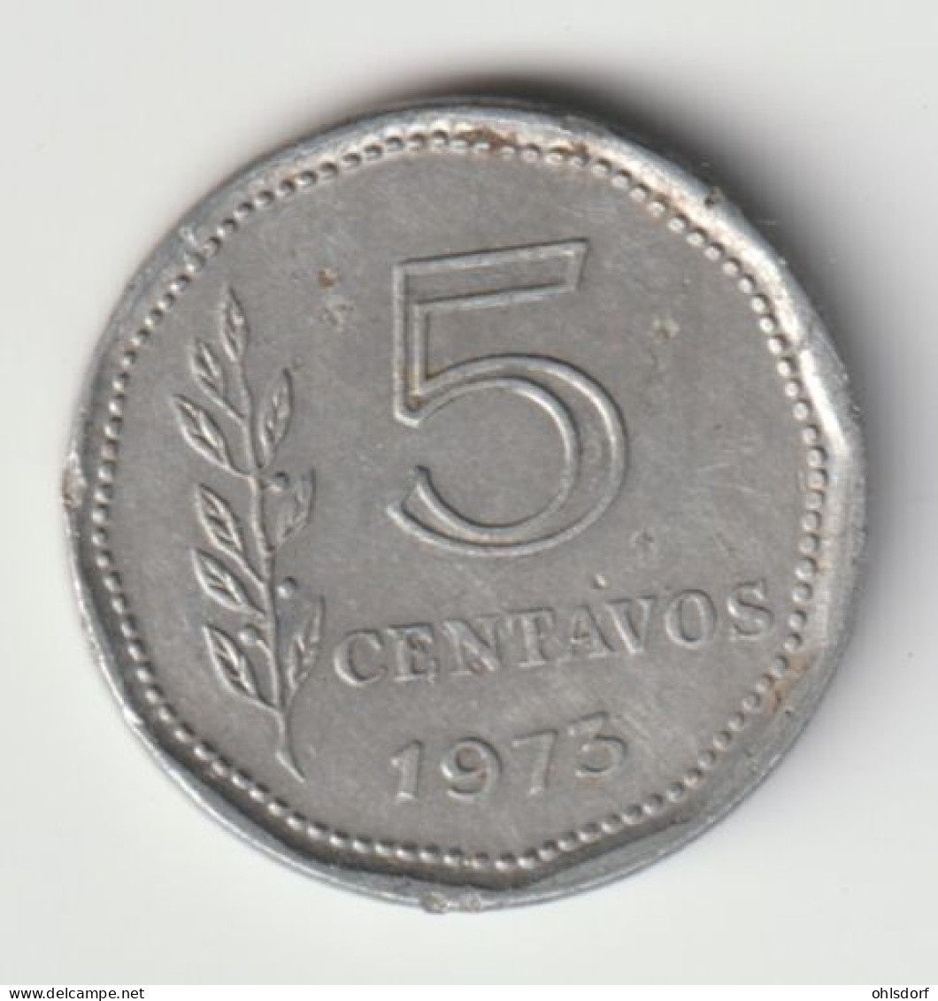 ARGENTINA 1973: 5 Centavos, KM 65 - Argentina