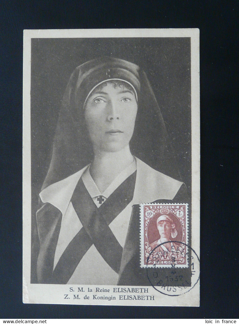 Carte Maximum Card Reine Queen Elisabeth Belgique 1932 - 1905-1934