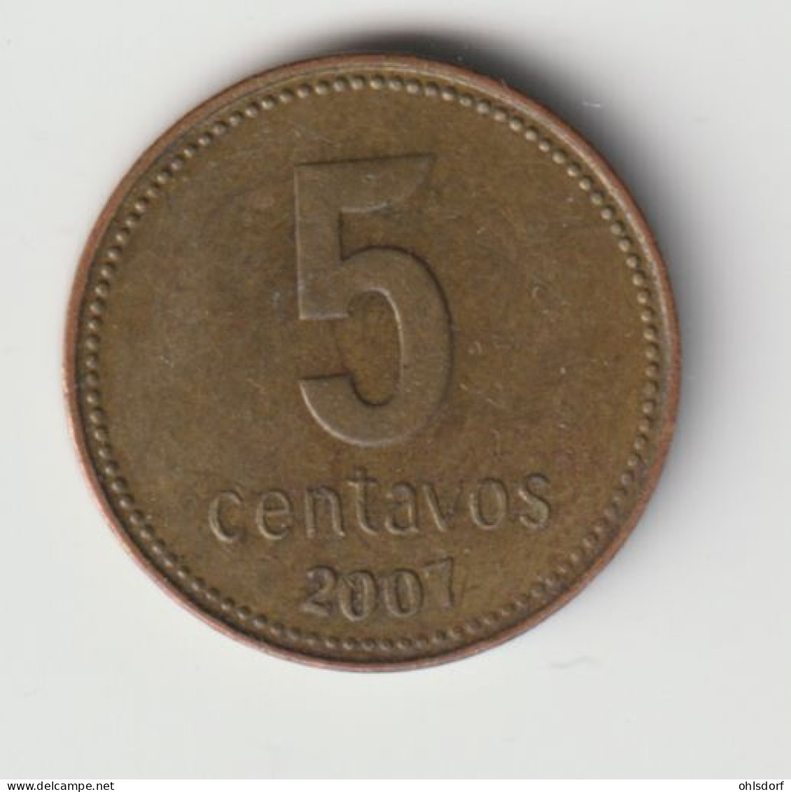 ARGENTINA 2007: 5 Centavos, KM 109b - Argentina