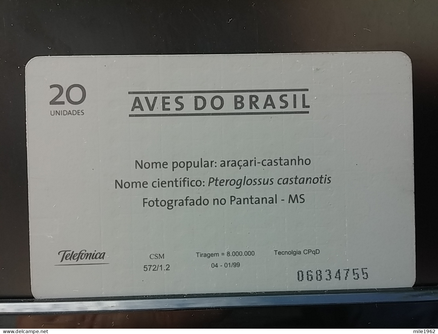 T-318 - BRASIL, BRAZIL, TELECARD, PHONECARD, ANIMAL, BIRD, OISEAU,  - Brésil