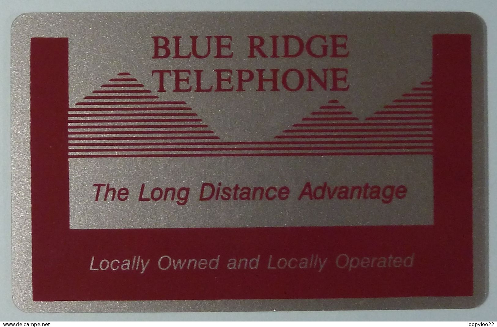 USA - BLUE RIDGE TELEPHONE - Project & Travel Calling Card - R - Sonstige & Ohne Zuordnung