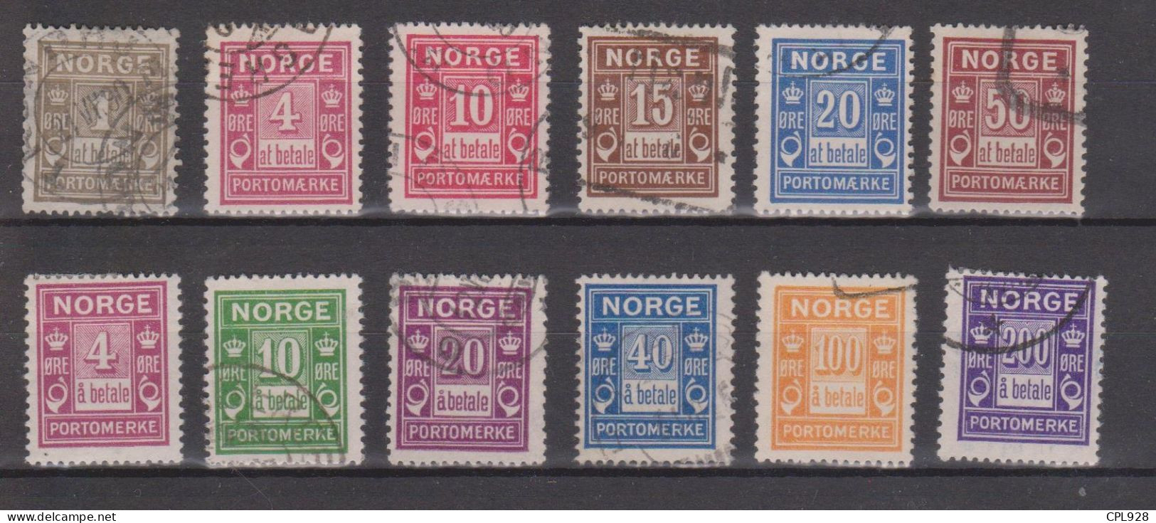 Norvège Taxe N° 1 à 12 - Used Stamps