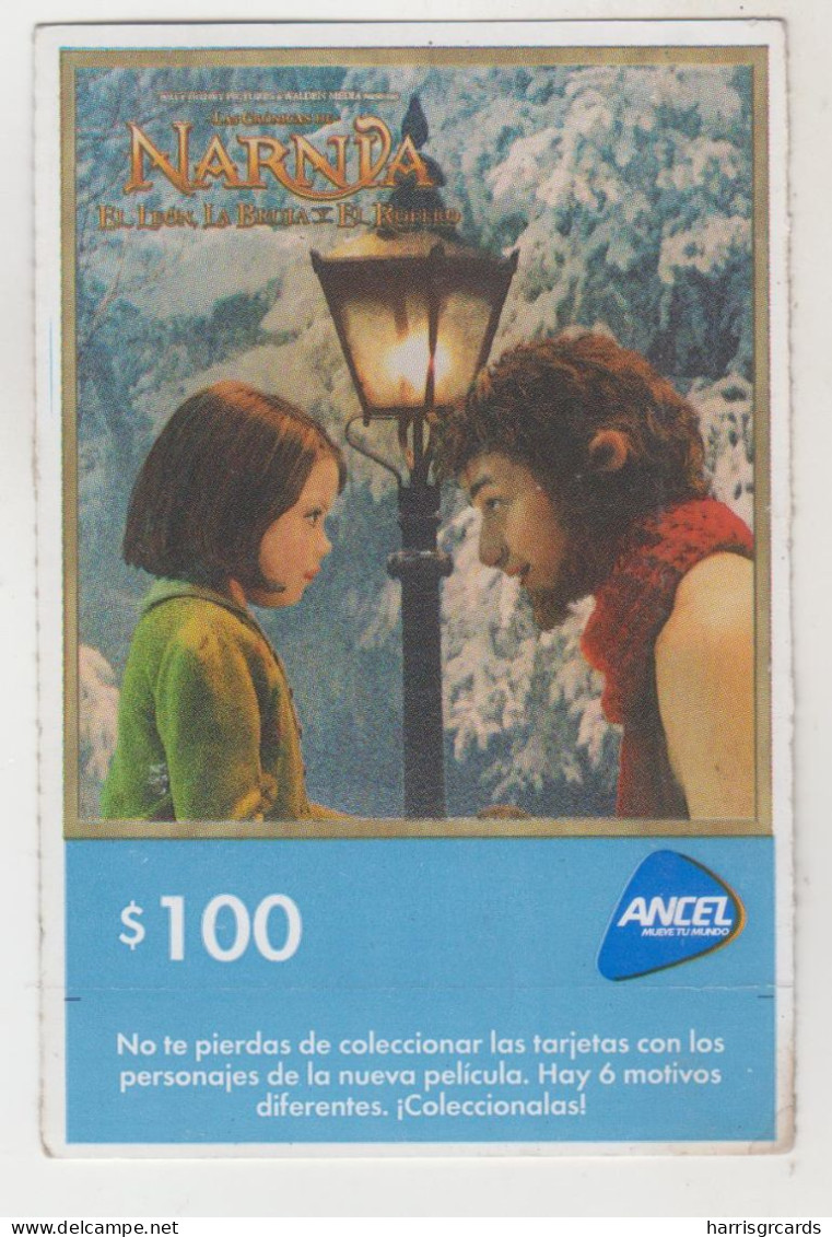 URUGUAY - Narnia Lucy Pevensie , 100 $ , ANCEL Maxi GSM Refill Card, Used - Uruguay