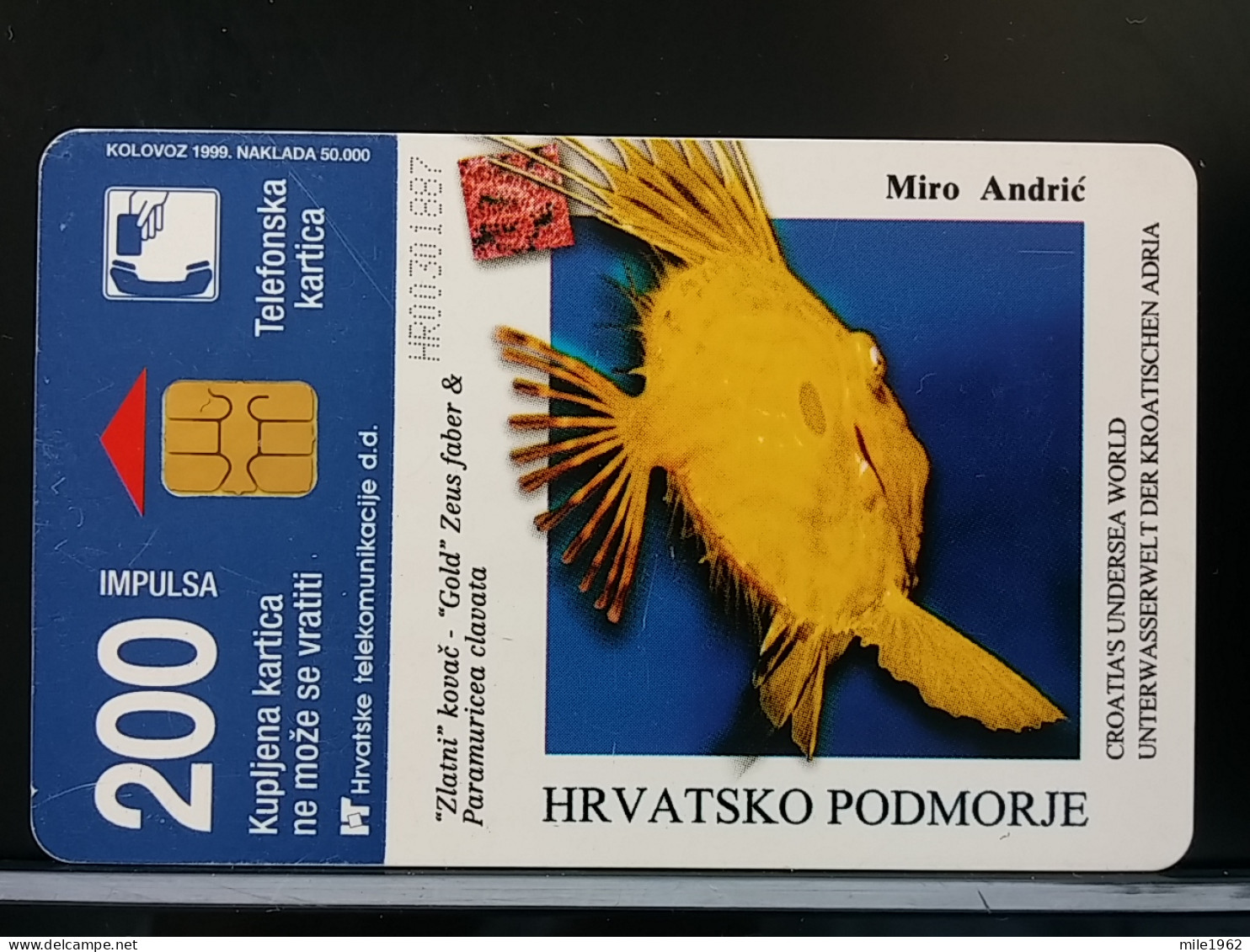 T-322 - CROATIA, TELECARD, PHONECARD, FISH, POISON - Kroatië