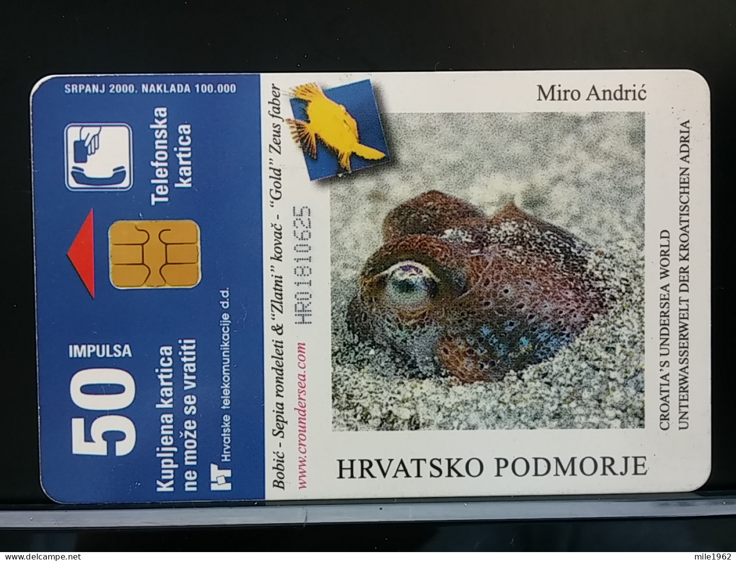 T-322 - CROATIA, TELECARD, PHONECARD, FISH, POISON - Kroatië