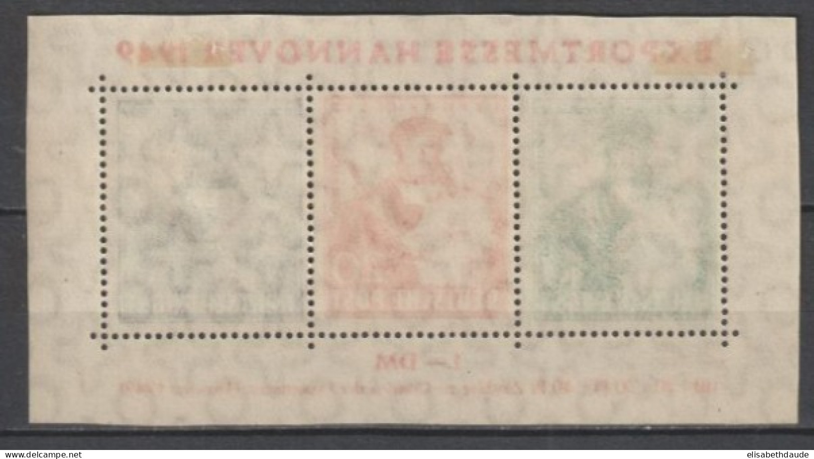 ALLEMAGNE BIZONE - BLOC YVERT N°1 * MLH TIMBRES ** MNH MAIS RETAILLE ! - COTE = 55 EUR. - - Mint