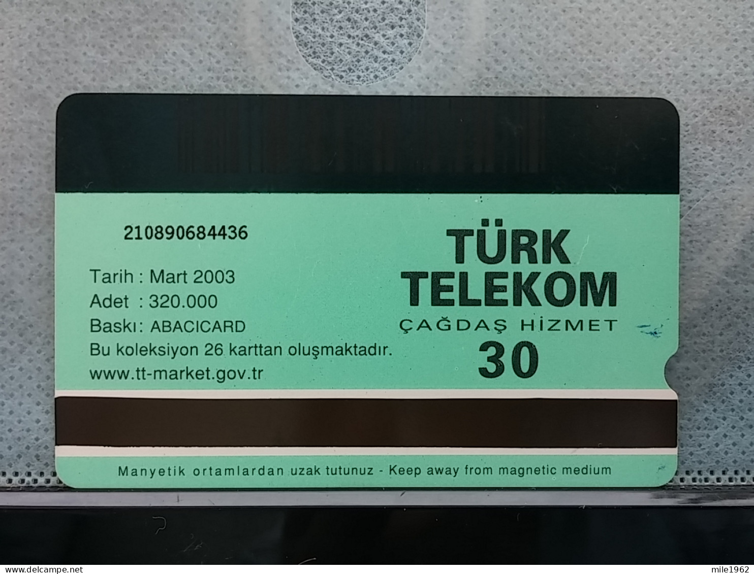 T-322 - TURKEY, TELECARD, PHONECARD, ANIMAL - Liechtenstein