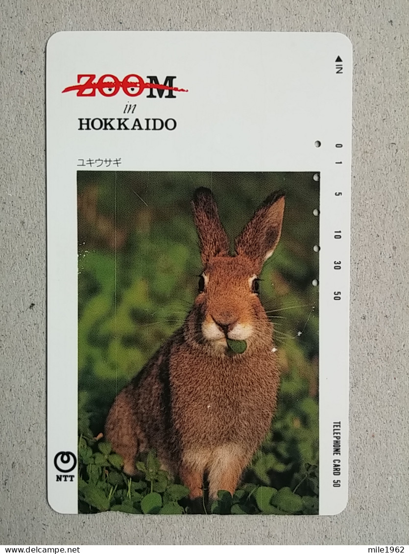 T-325 - JAPAN, TELECARD, PHONECARD, NTT 430-185 - Rabbits
