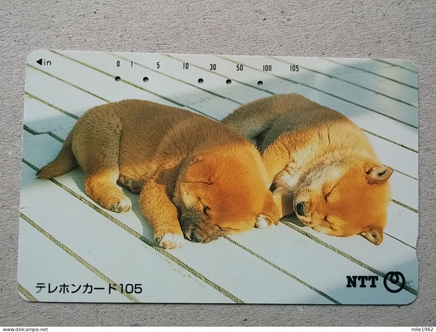 T-328 - JAPAN, TELECARD, PHONECARD, Dog, Chien, NTT 111-056 - Chiens