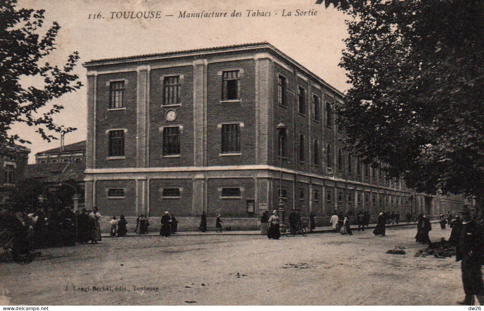 Toulouse (Haute-Garonne) Manufacture Des Tabacs, La Sortie - Edition J. Longi Béchel - Carte N° 116 Non Circulée - Toulouse