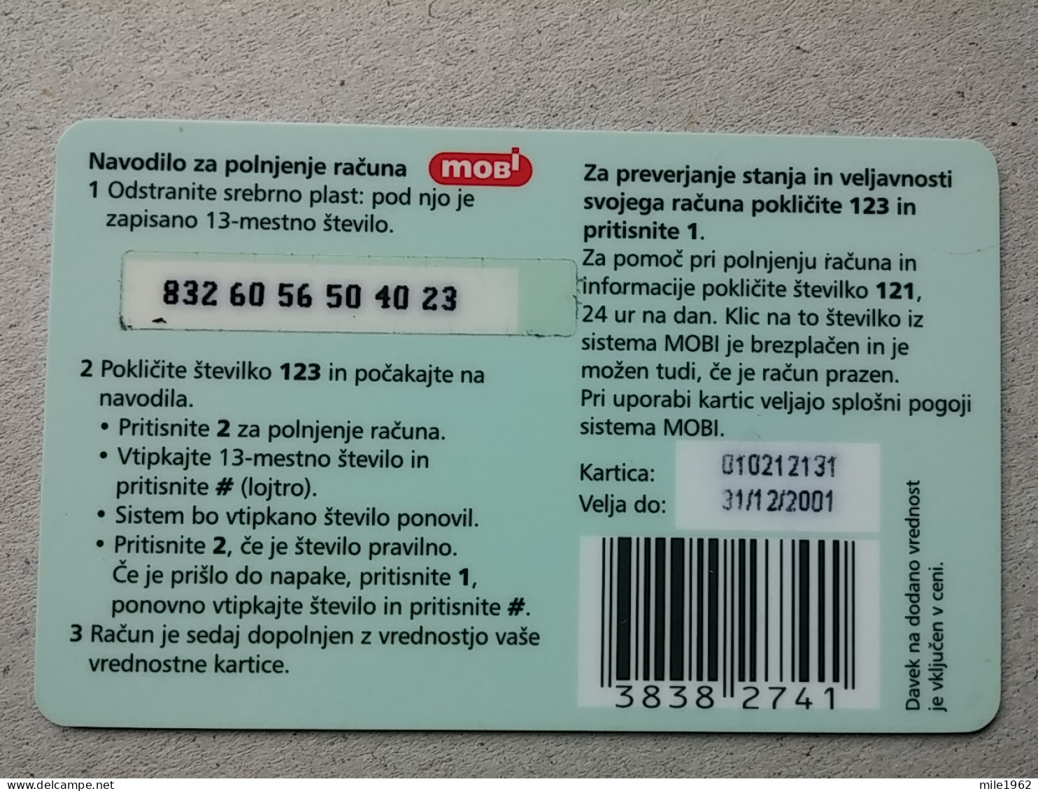 T-330 - SLOVENIA, TELECARD, PHONECARD, BIRD, OISEAU - Slovenia