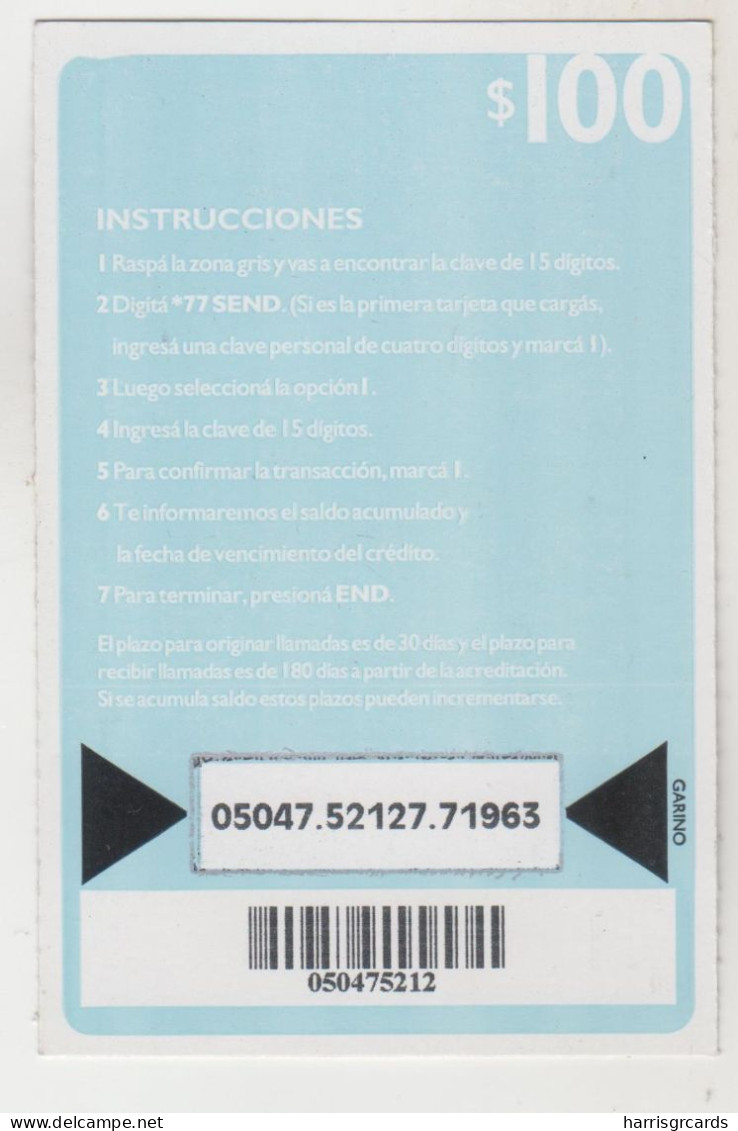 URUGUAY - Viajes Cynsa 20% Descuento, Lighthouse In Rocha, 100 $ , ANCEL Maxi GSM Refill Card, Used - Uruguay