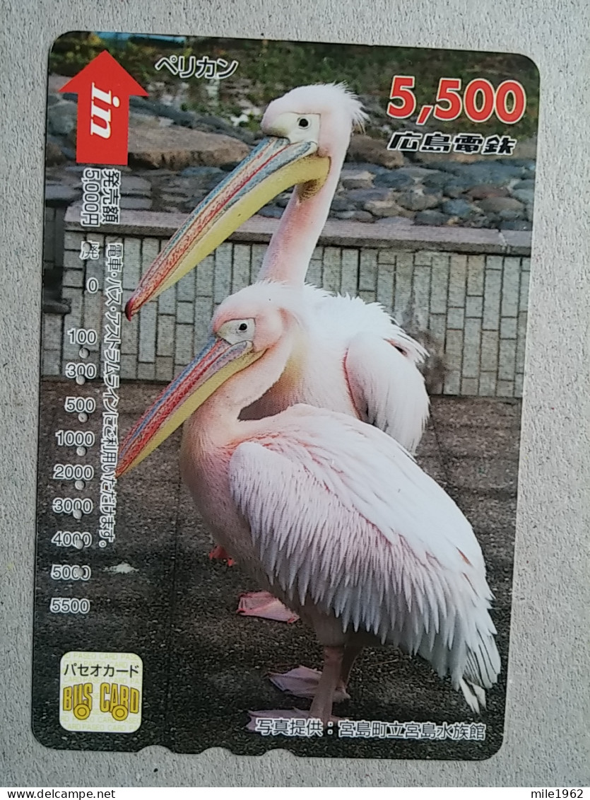 T-332 - JAPAN, PREPAID CARD, Carte Prépayée, BIRD, OISEAU,  - Autres & Non Classés