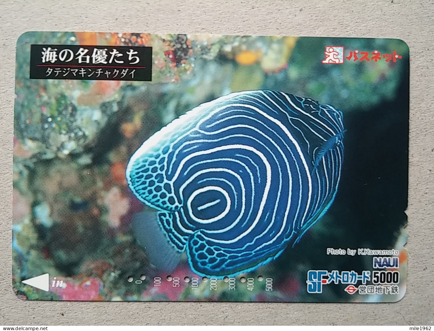 T-332 - JAPAN, PREPAID CARD, Carte Prépayée, FISH, POISON - Autres & Non Classés