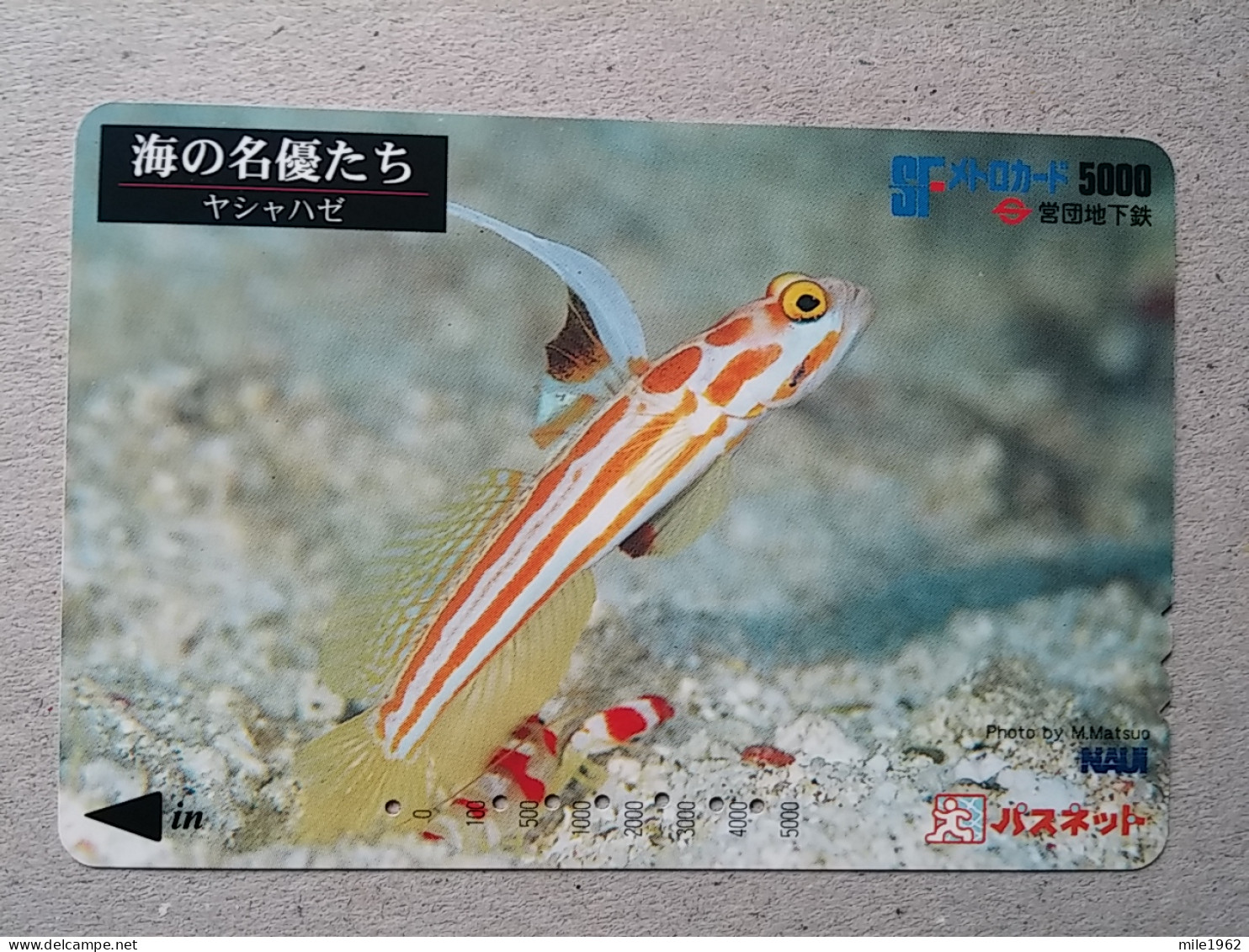 T-332 - JAPAN, PREPAID CARD, Carte Prépayée, FISH, POISON - Autres & Non Classés