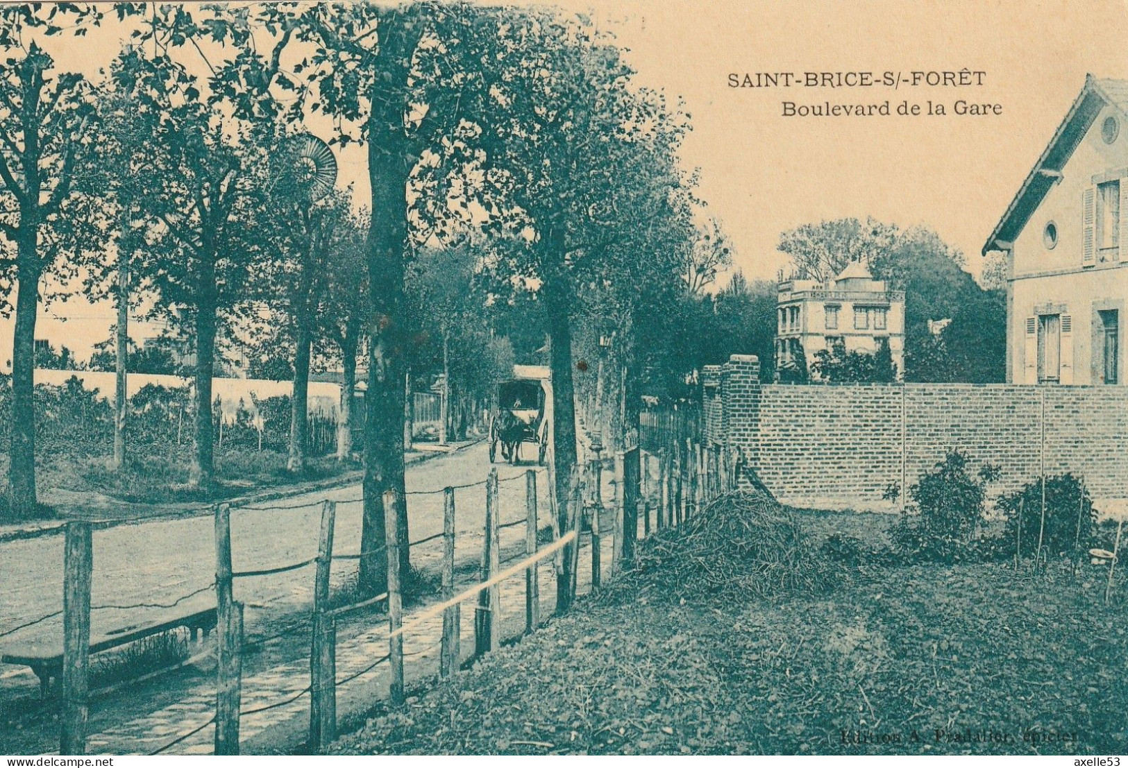 Saint-Brice-S/-Foret 95 (9659) Boulevard De La Gare, Carte Glacée - Saint-Brice-sous-Forêt