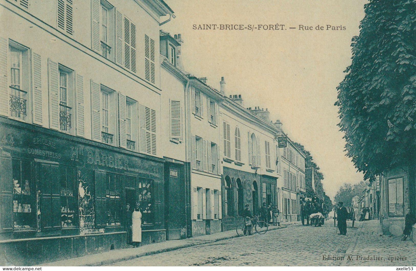 Saint-Brice-S/-Foret 95 (9660) Rue De Paris, Carte Glacée - Saint-Brice-sous-Forêt