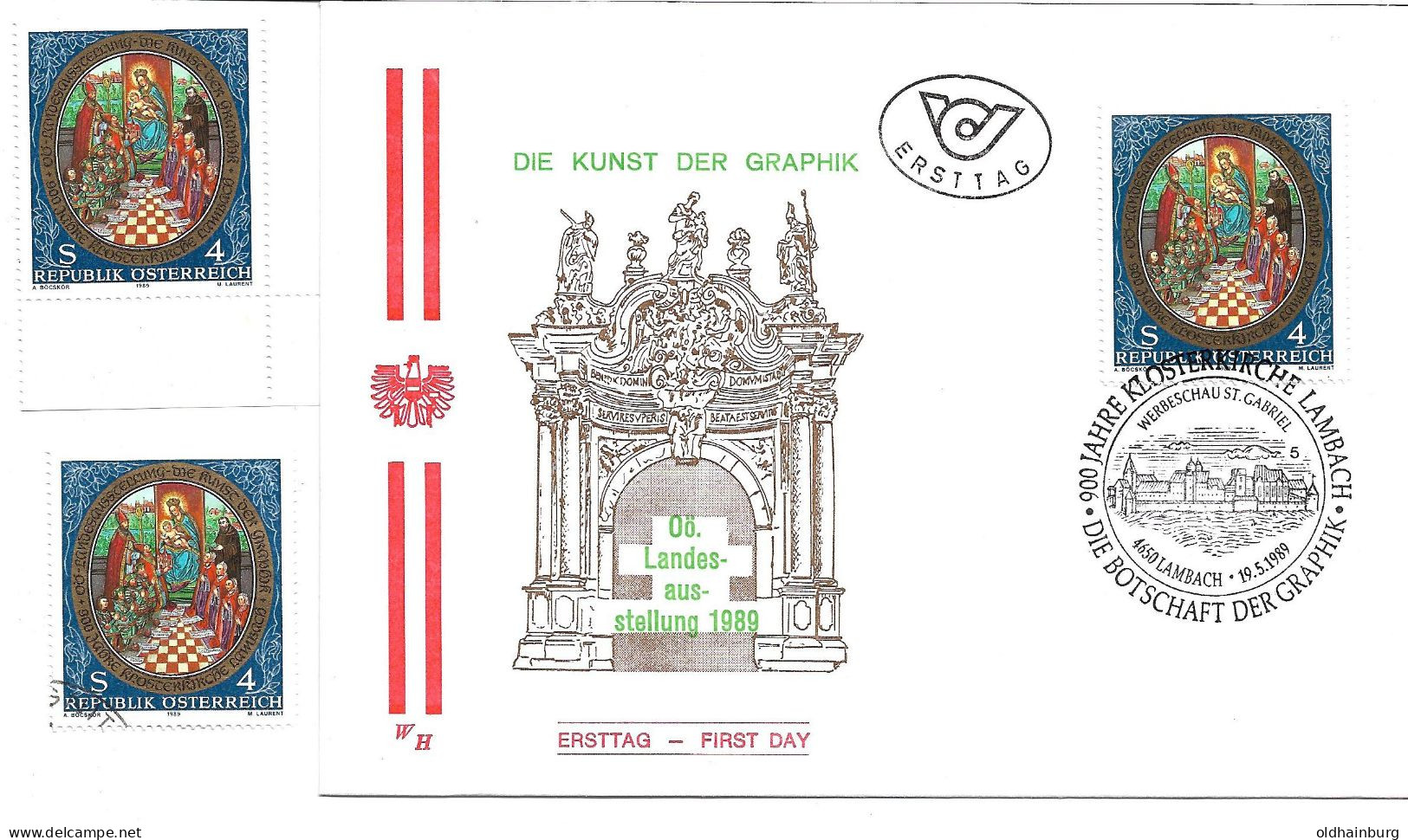2380a: Österreich 1989, OÖ Landesausstellung Druck Und Grafik, FDC Plus **/o Marken - Incisioni