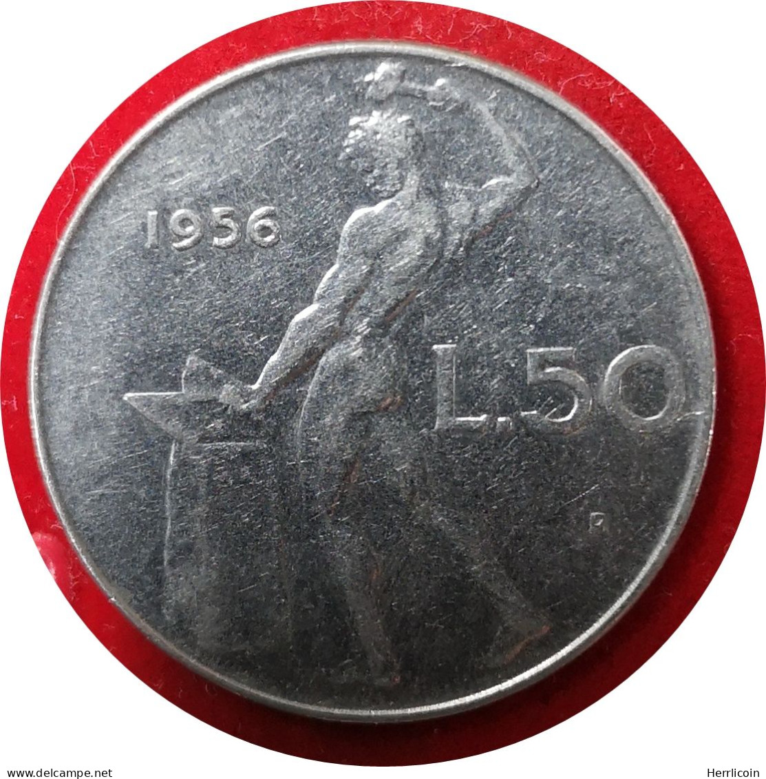 1956 - 50 Lire Grand Module - Italie [KM#95.1] - 50 Lire