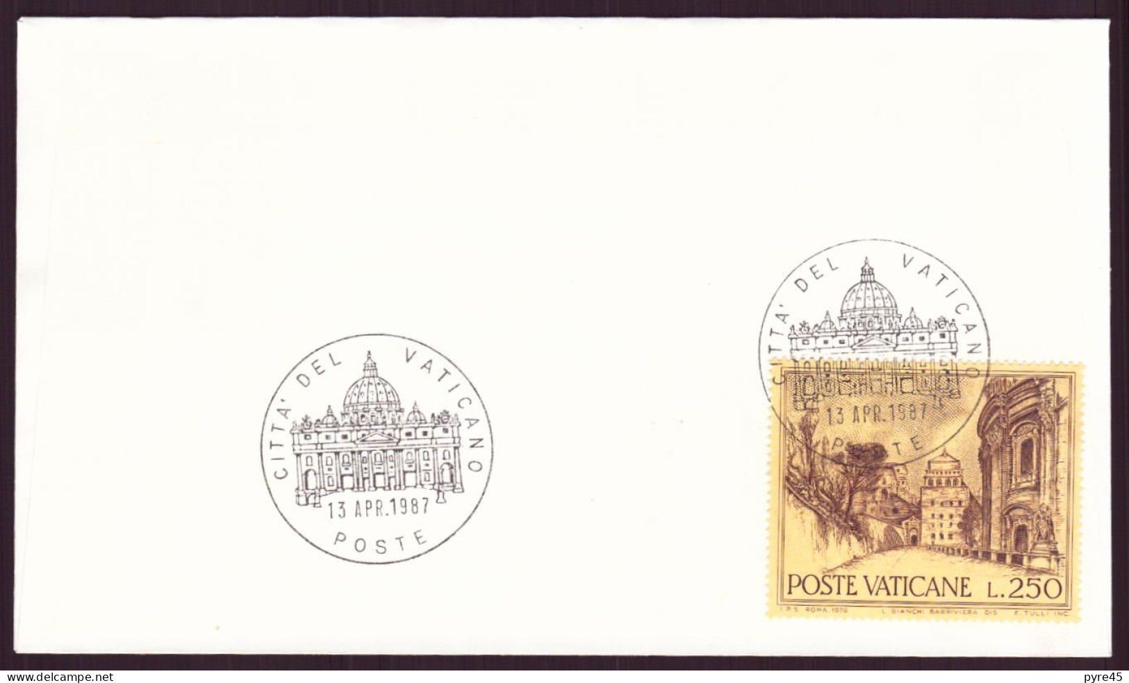 ARGENTINE ENVELOPPE COMMEMORATIVE 1987 BUENOS AIRES VISITA DE SS JUAN PABLO II - Covers & Documents