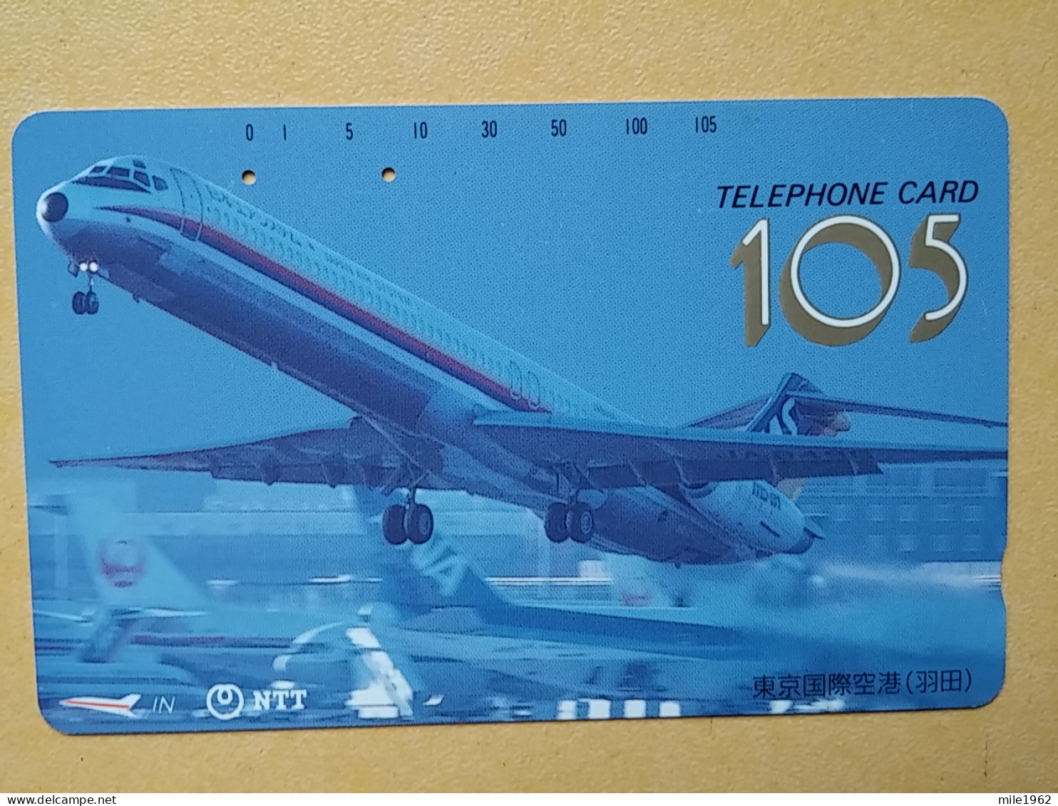 T-344 - JAPAN, TELECARD, PHONECARD,  Avion, Plane, Avio, NTT 230-157 - Aviones