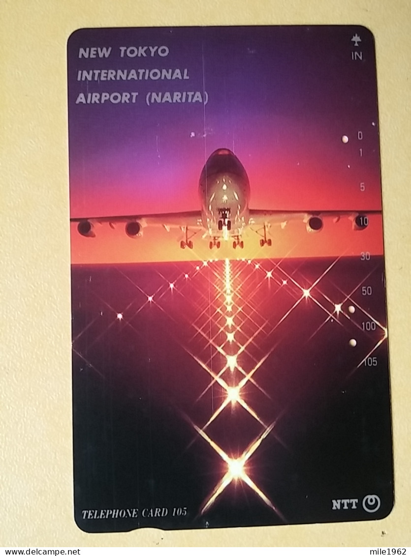 T-344 - JAPAN, TELECARD, PHONECARD,  Avion, Plane, Avio, NTT 251-302 - Aviones