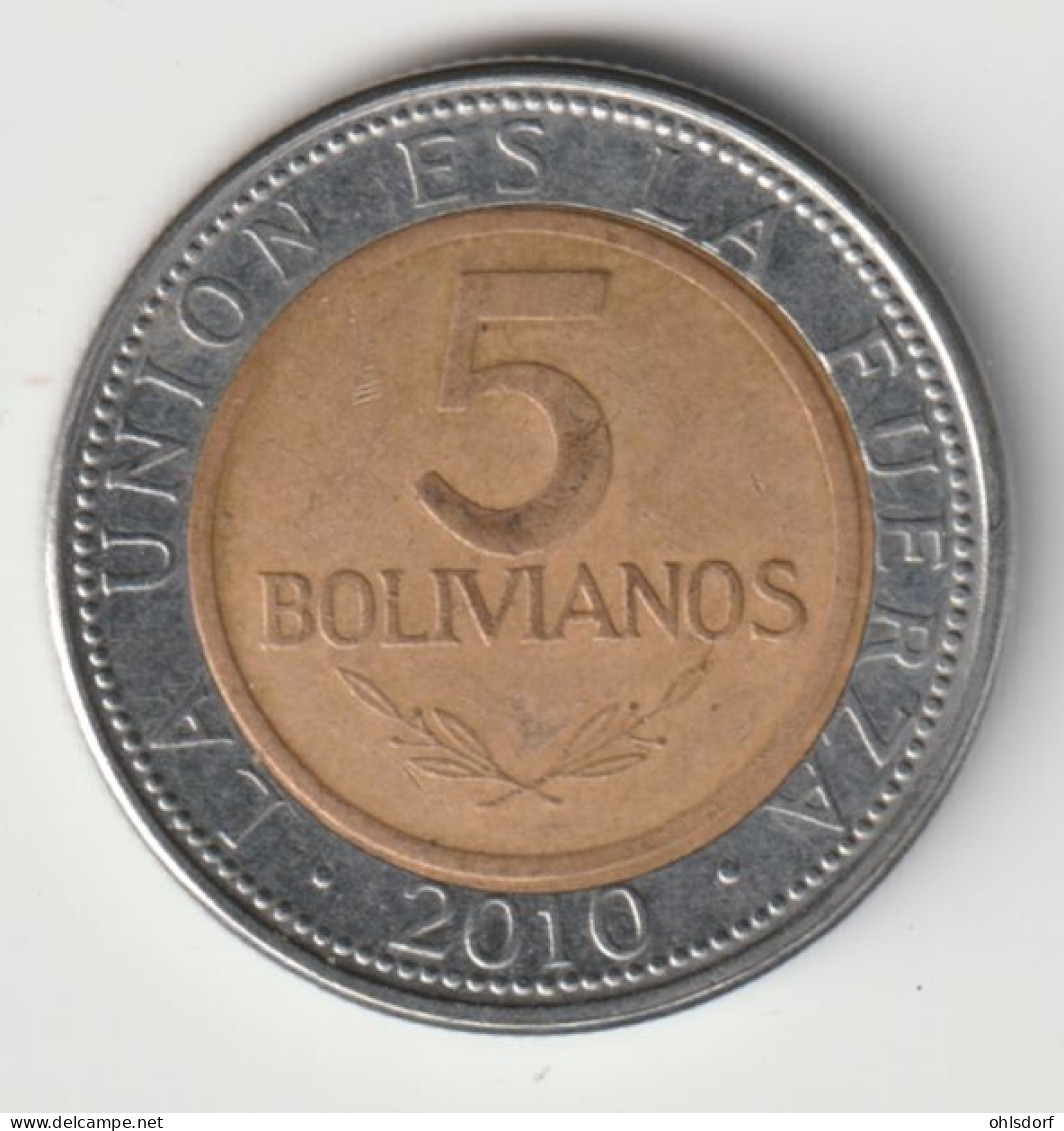 BOLIVIA 2010: 5 Bolivianos, KM 219 - Bolivie