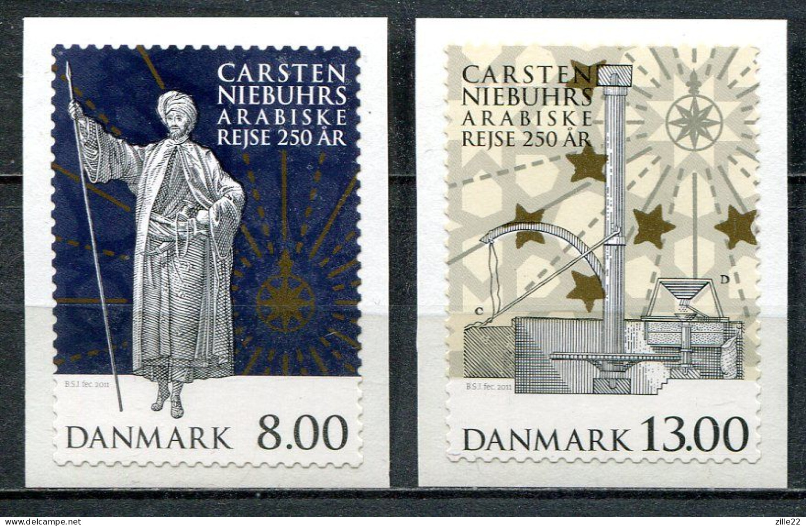 Dänemark Denmark Postfrisch/MNH Year 2011 - Niebuhrs Arabien Travels - Ungebraucht