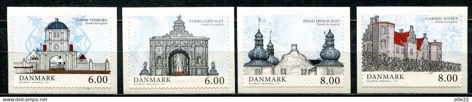 Dänemark Denmark Postfrisch/MNH Year 2011 - Buildings, Manor Houses - Unused Stamps