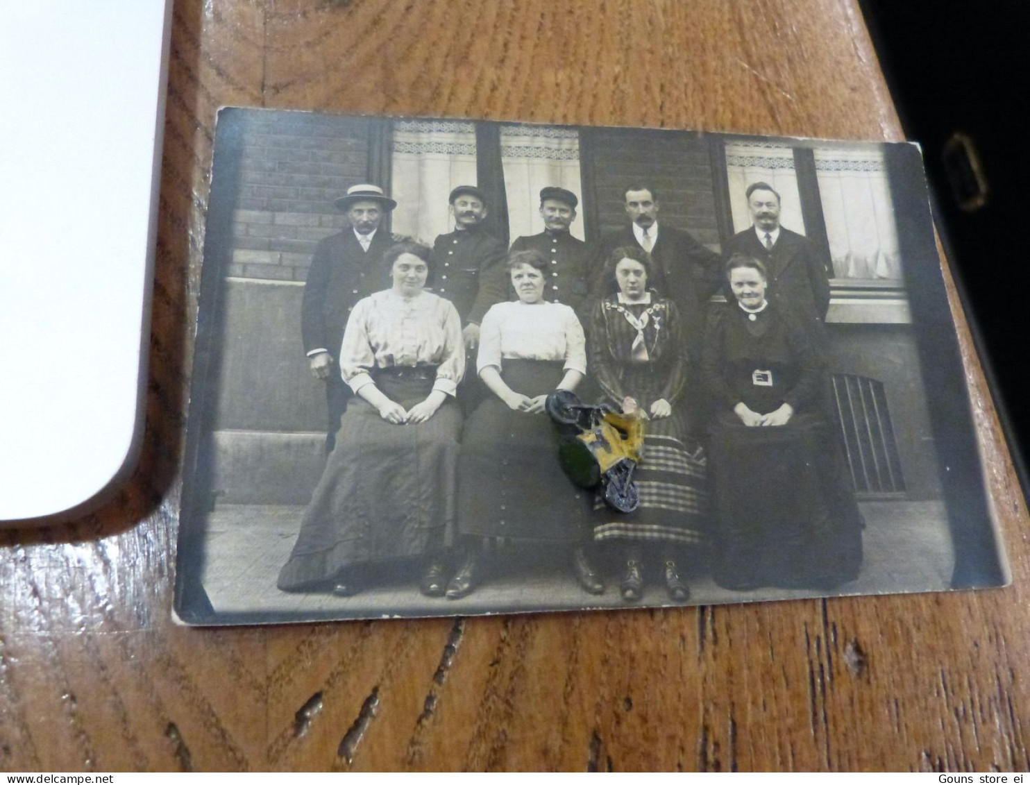 Bc13-10 Carte Photo La Louviere 1910 Receveurs Du Tram - Pont-a-Celles