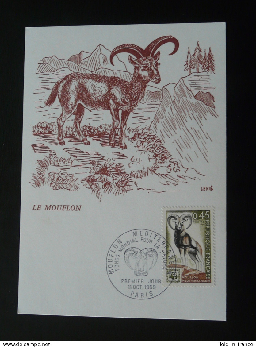 Carte Maximum Card WWF Mouflon France 1969 - Cartes-maximum