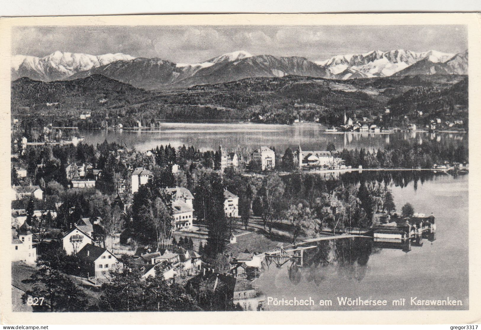 E1247) PÖRTSCHACH Am Wörthersee - Häuser Berge ALT !! - Pörtschach