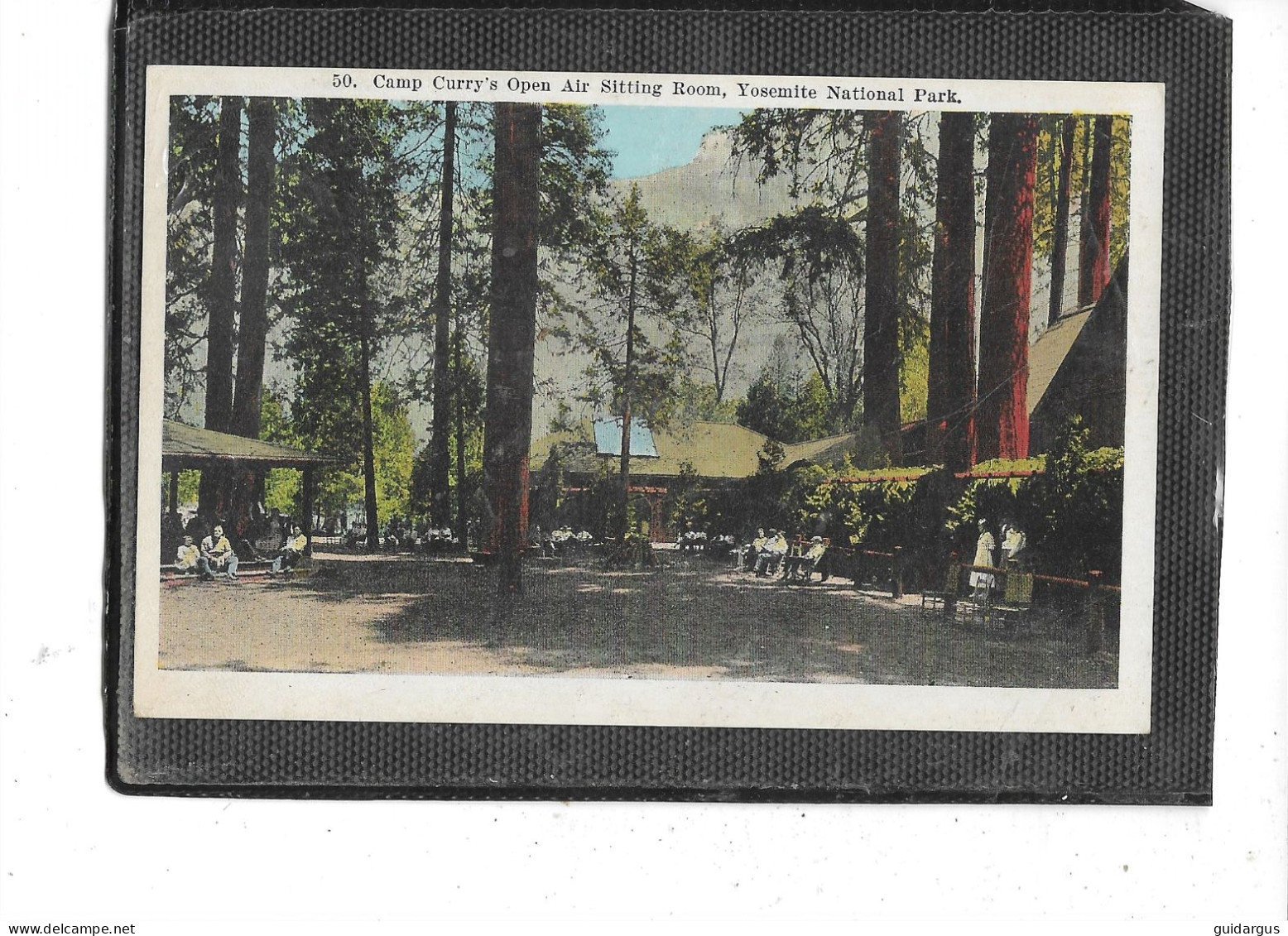 AMERIQUE-USA-YOSEMITE- Camp Curry's OpenAir Sitting Room-Yosemite National Park - Yosemite