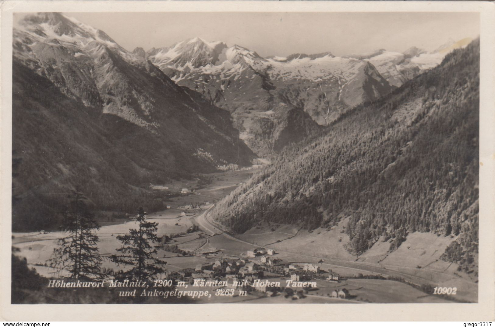 E1255) MALLNITZ -Kärnten - Mit Hohen Tauern Und Ankogelgruppe ALT ! 1942 - Mallnitz