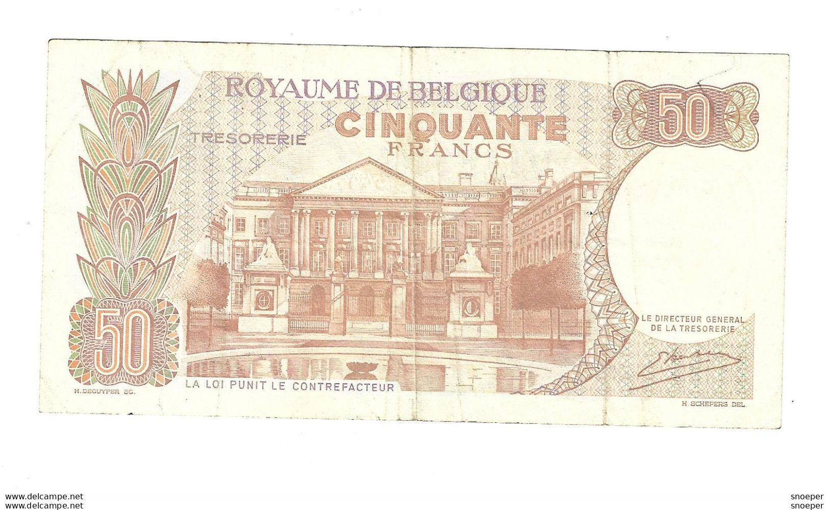 *Belguim 50 Francs 1966   Kestens   139b - 50 Franchi