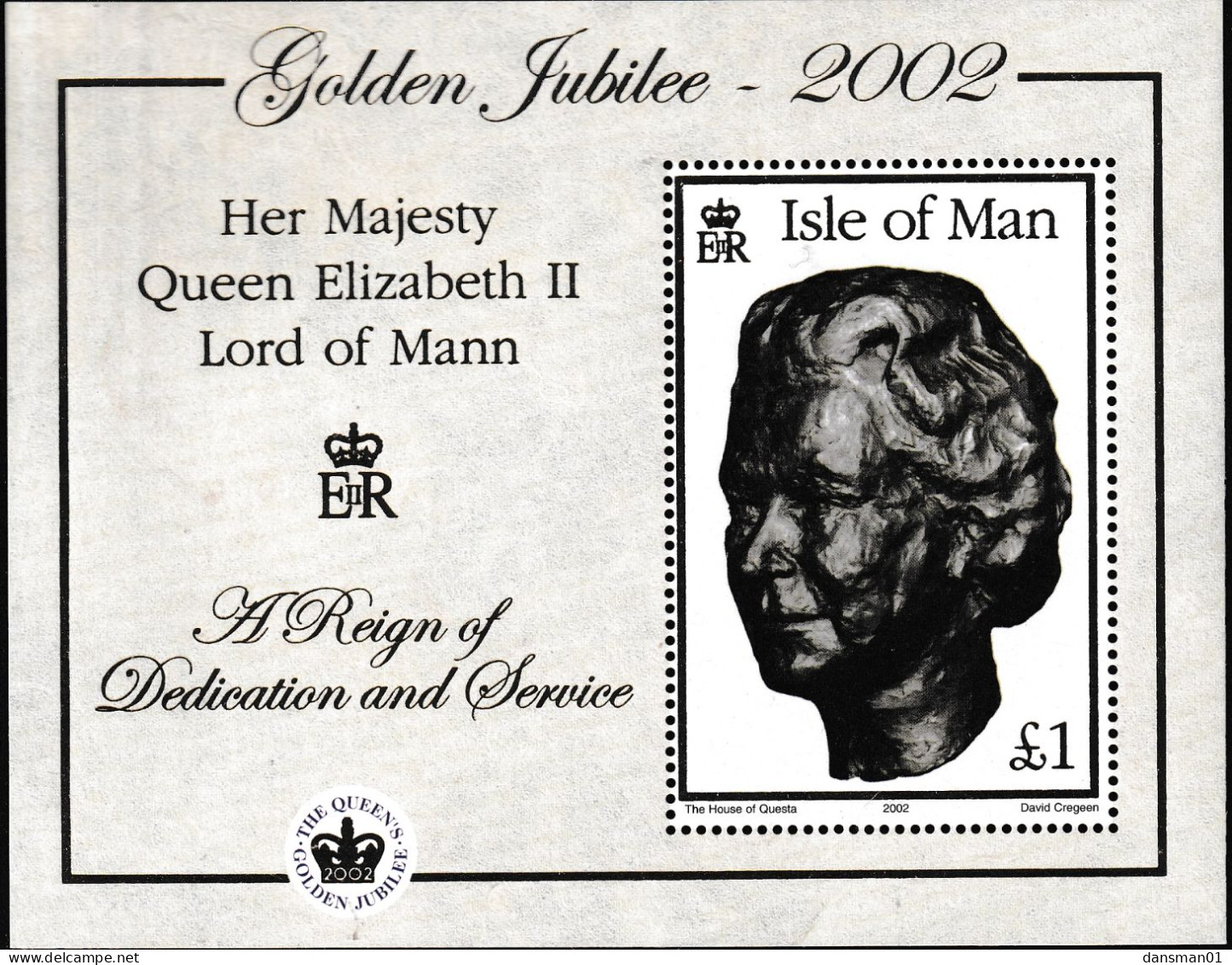 Isle Of Man 2002 50th Anniv QEII Sc 941 Mint Never Hinged - Man (Ile De)