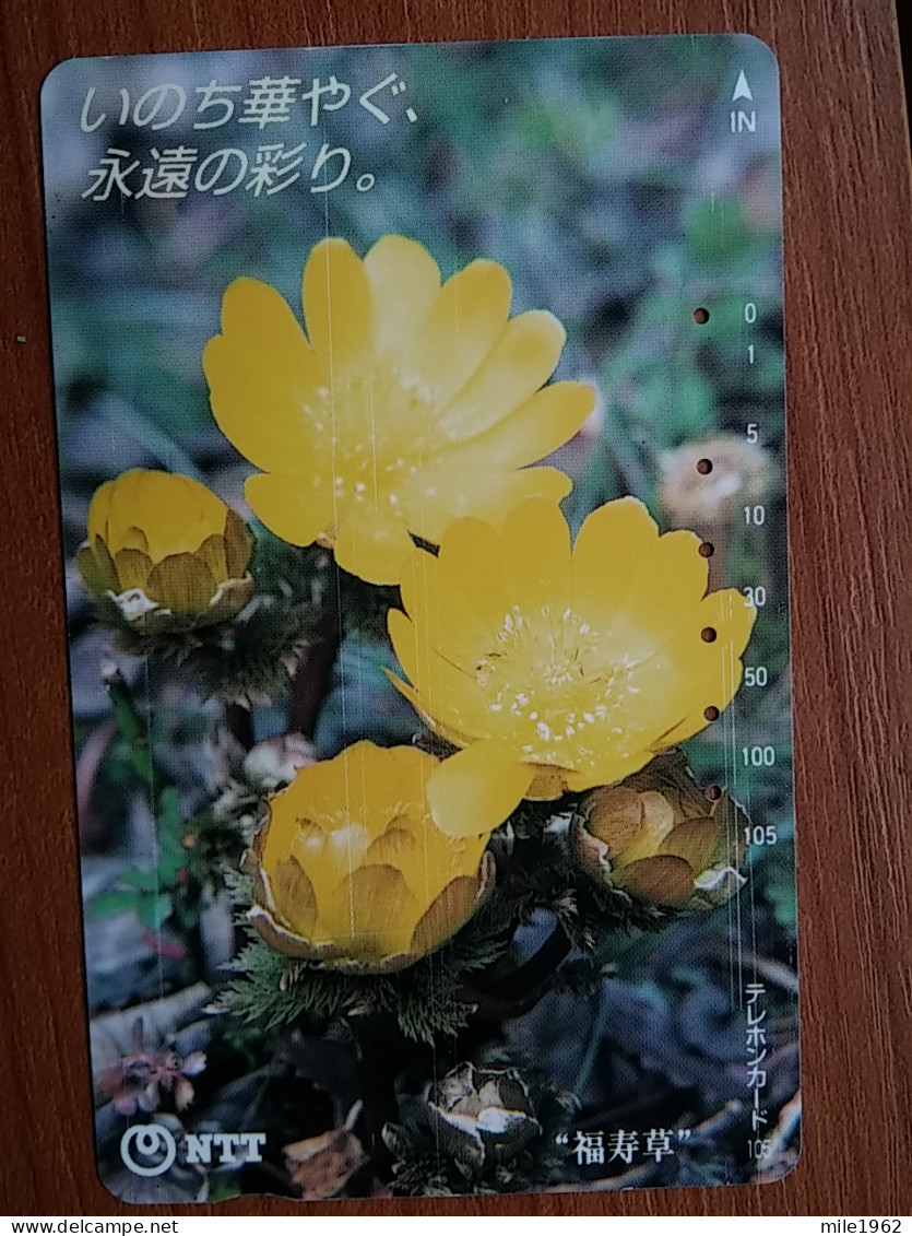 T-358 - JAPAN, Japon, Nipon, TELECARD, PHONECARD,  FLOWER, FLEUR, NTT 331-472 - Blumen